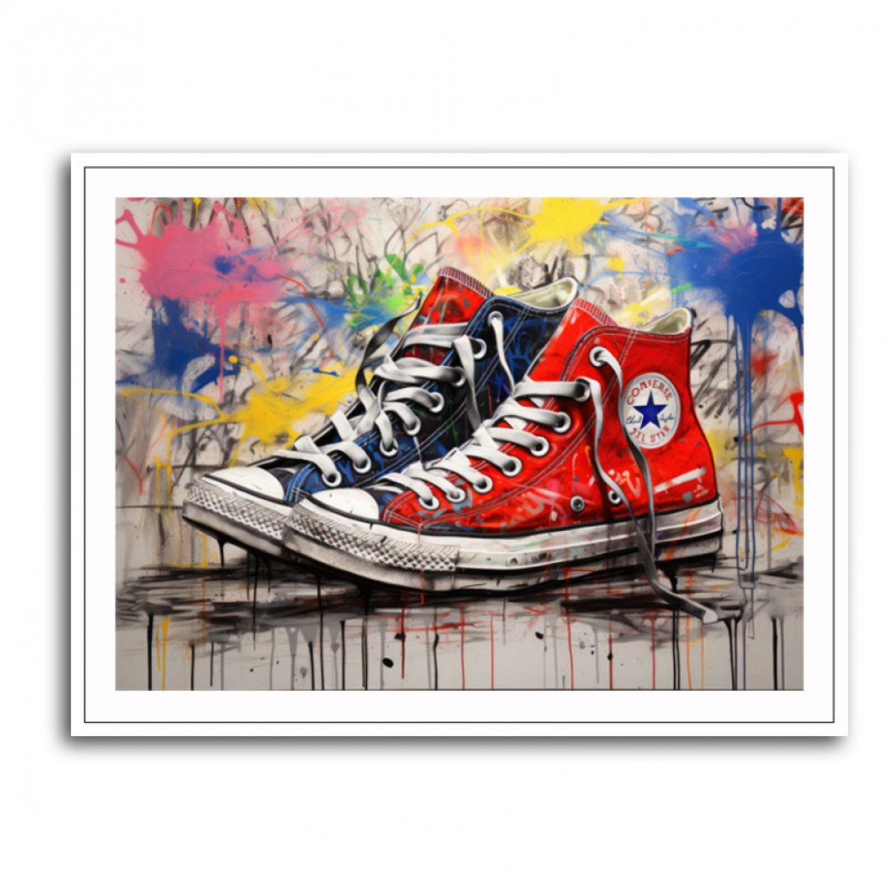 Converse Classic s Graffiti Style Wall Art